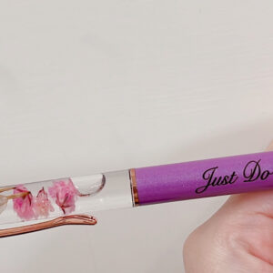 紫色justdoit浮游花筆雷雕