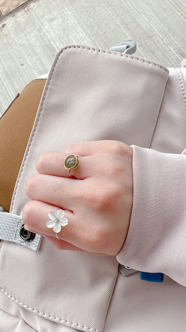 shell folwers rings