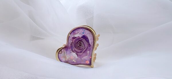 love.rose.purple.clawclip