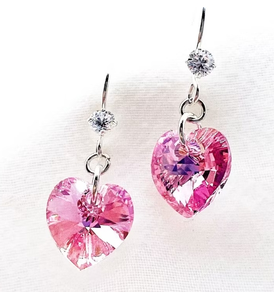 愛心 施華洛 水晶 鑽